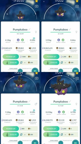 Pokemon shiny pumpkaboo - pumpkaboo, small