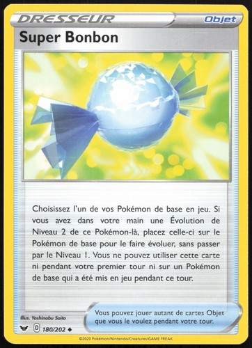 Carte pokémon super bonbon - carte,